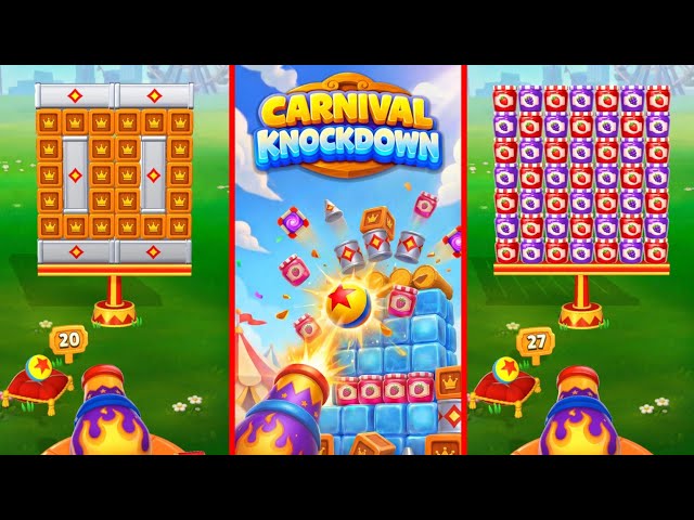Carnival Knockdown All Levels 1-50 Gameplay Walkthrough iOS