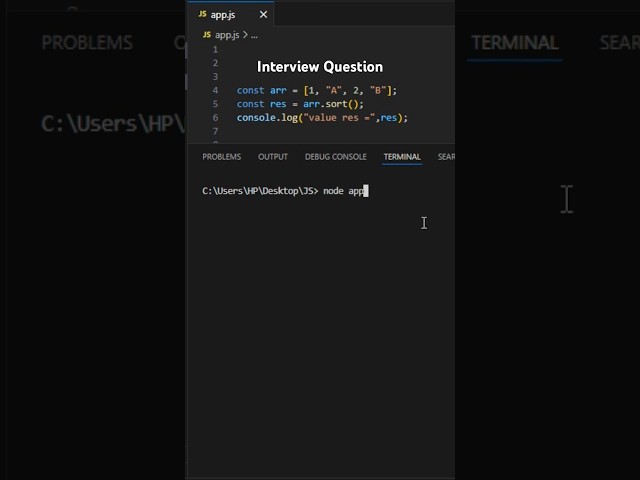 JavaScript(Js) Interview question | Part-266 #coding #javascript #code                    #interview
