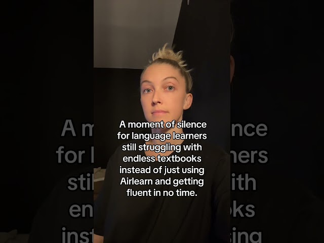 Fluency made easy with Airlearn #airlearn #languagefun #fluency