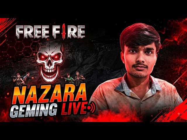 NAZARA GEMING LIVE B R RENK PUSH FREE FIRE LIVE STREAMING YOUTUBE   P C GAMEPLAY NEW SETUP 😱😈🤯🤫