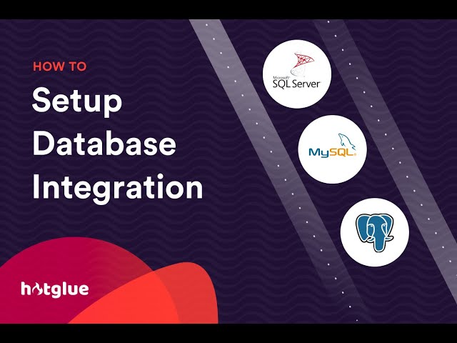 How the hotglue-powered MySQL integration works