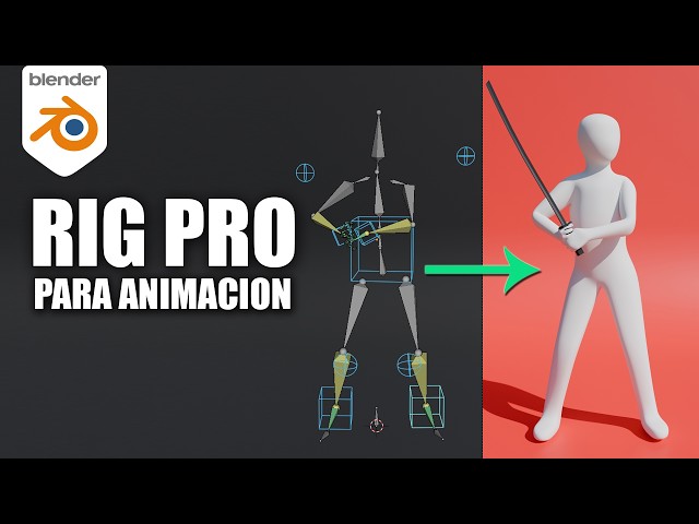 How to create a professional rig for your 3D characters and animate them in Blender.