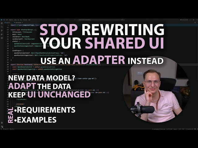Stop Making Your UI Handle Every Data Model | Adapter Pattern