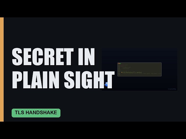How HTTPS Agrees on a Secret Key While You Watch Every Byte