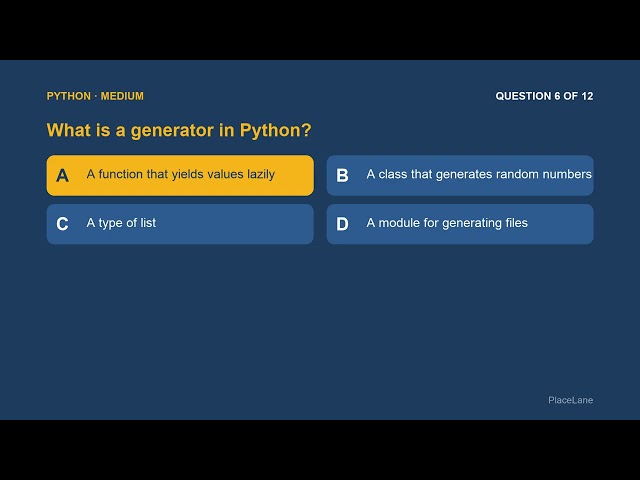 Top 12 Python Interview Questions Explained | Placement Prep