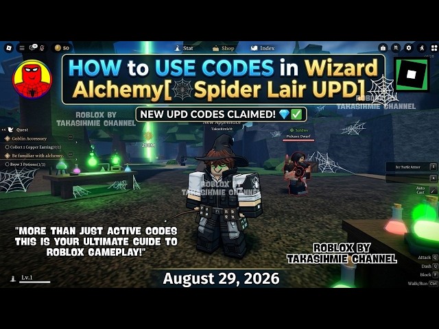 *CODES* UPDATE Wizard Alchemy Roblox August 29, 2026 - Claim Free Rewards!