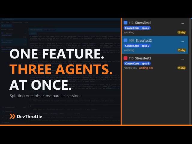 I Split One Feature Across 3 AI Agents at the Same Time!