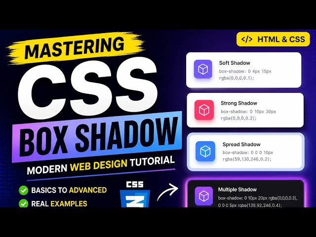 Mastering CSS Box Shadow | Modern Web Design Tutorial