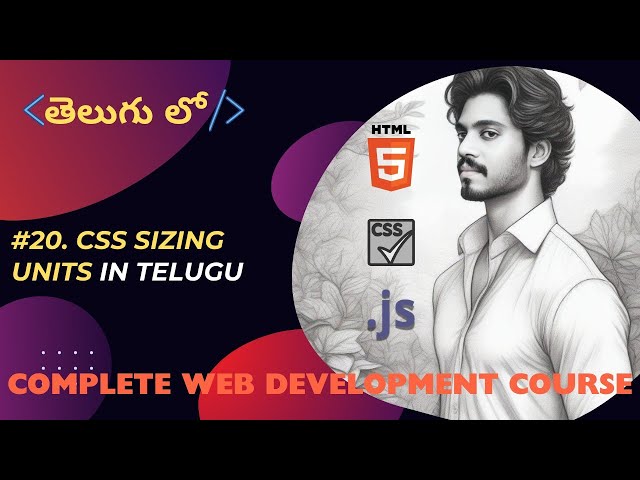 CSS Sizing Units in Telugu | The Indian Webbie | TIW