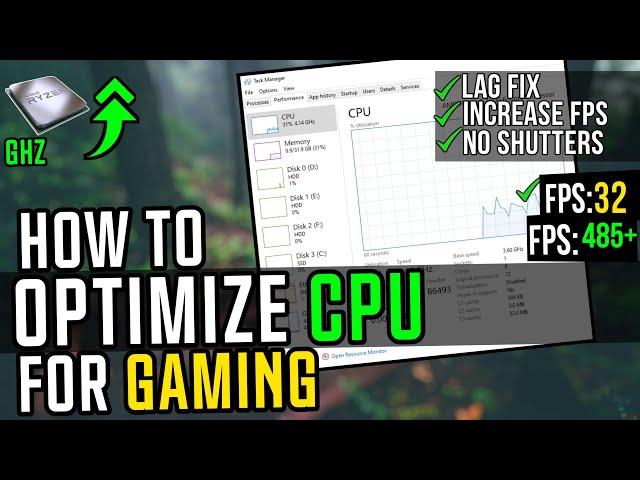 How To Optimize CPU/Processor For Gaming - Boost FPS & Fix Shutters (2023)✅