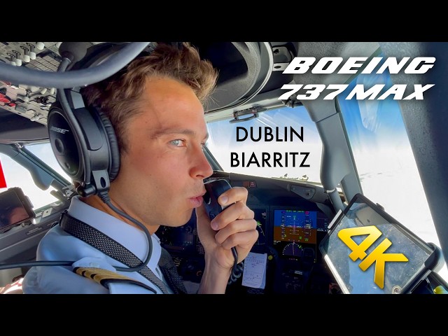 Full flight BOEING 737 MAX - From Ireland to France
