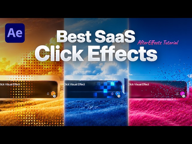 The Best Click Visual Effects Used in SaaS Videos | After Effects Tutorial