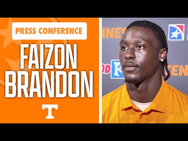 Tennessee football's QB1 Faizon Brandon speaks to the media for the first time after winning the job