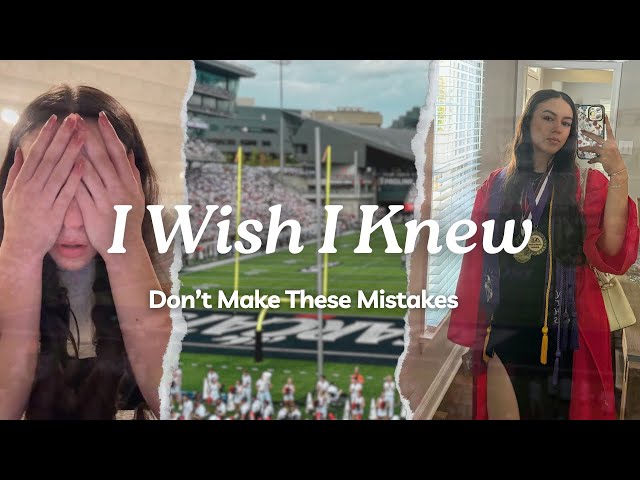 What I Wish I Knew Before College | Freshman Year Advice
