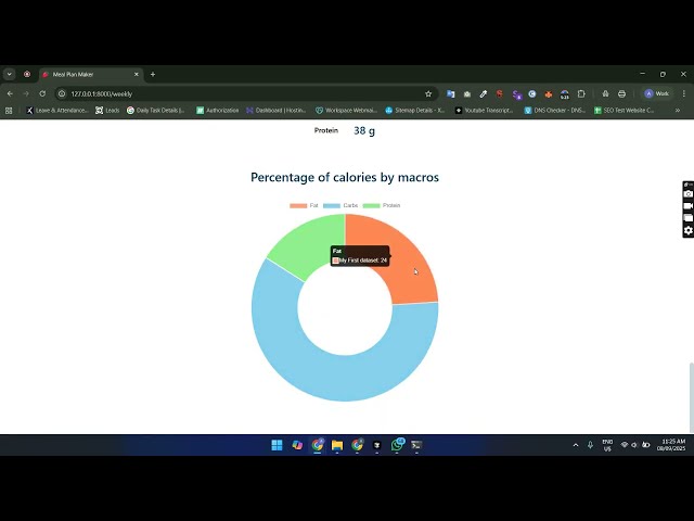Complete Meal Planner Web App with Macro Calculator | Python Project | Fitness Nutrition Tracker