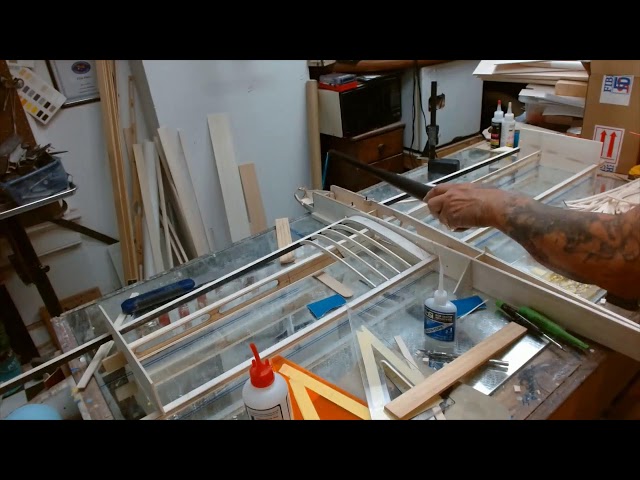 Starting the wing.  I-Beam build