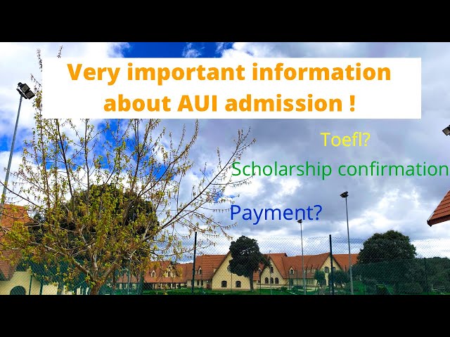 What happens after you apply to AUI? شنو تسناو من بعد دفع طلب التقديم ؟