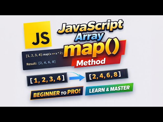  JavaScript Array Method: map() Explained (Beginner to Pro)