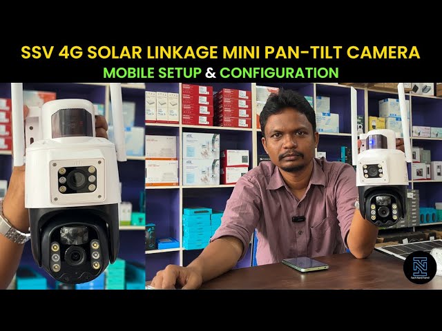 SSV 4G Sim Dual Linkage Solar Camera | 📱 Mobile Setup 🛠 in தமிழ்