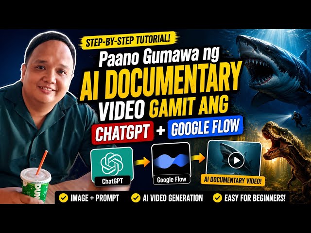Paano Gumawa ng AI Documentary Video gamit ang ChatGPT at Google Flow | Tagalog Tutorial