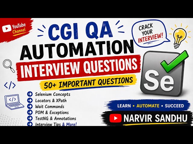 🔥 CGI QA Automation Interview Questions #interview #interviewquestions #cgi #interviewpreparation 