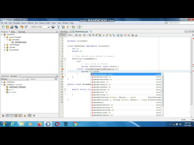 Java the complete Reference  (Chapter 17) Example (13)  Using clone and the Cloneable Interface
