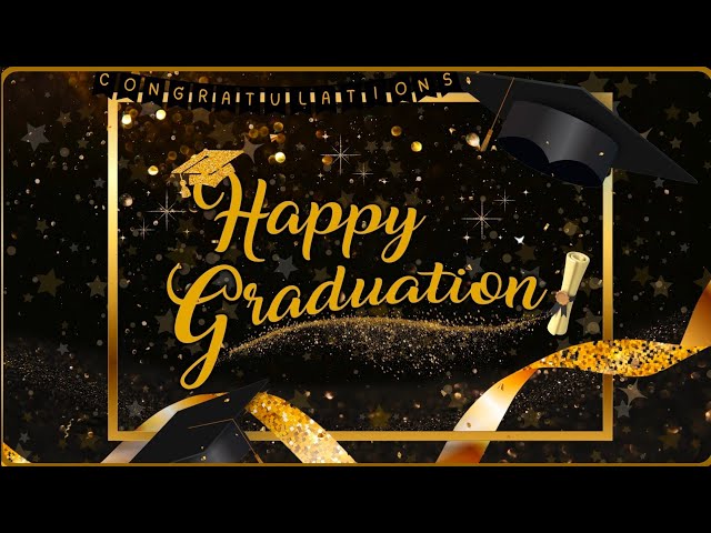 🎓 2026 Happy Graduation Background | Gold Black Graduation Screensaver | Celebration Ambience
