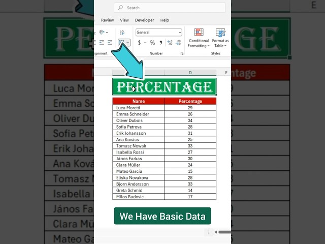 Convert Numbers Into Percentage In Seconds In Excel #excel #exceltips #exceltricks #exceltutorial