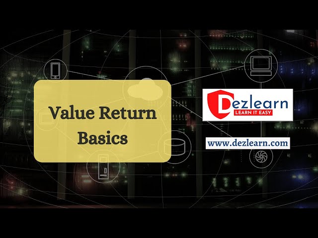 Value Return Basics