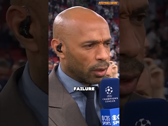 Thierry Henry Reacts To Arsenal's UCL Defeat #football #arsenal #psg #ucl