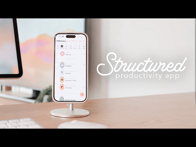 🗓️☁️ My Favorite iPhone Productivity App | Structured app
