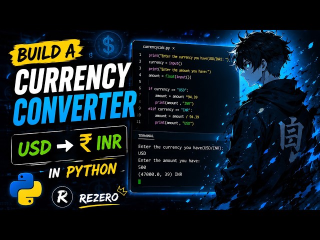 Build a Currency Converter in Python | Beginner Project