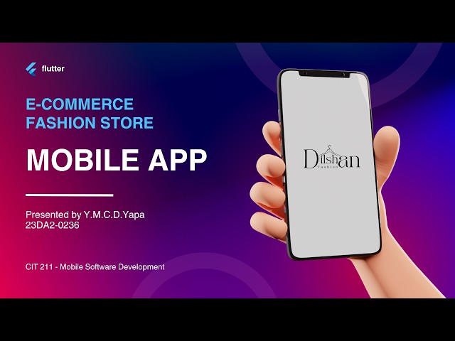 Full-Stack E-Commerce Mobile Application (Flutter & Firebase)