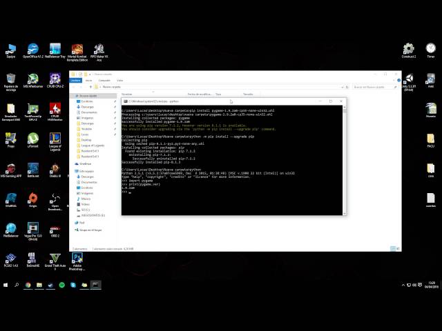 Como instalar Python 3.5 y Pygame para Python 3.5 en Windows 10