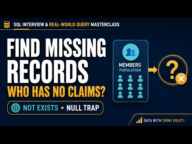 Finding Missing Records in SQL | LEFT JOIN vs NOT EXISTS vs NOT IN