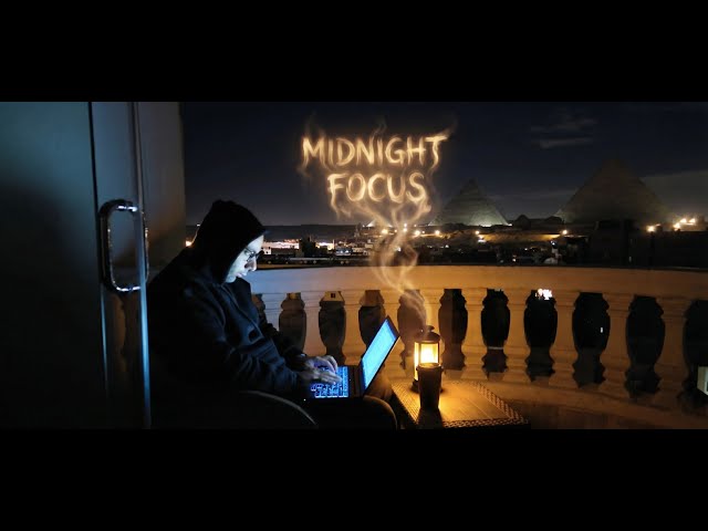 Study With Me | REAL Pyramids Evening View | Perfect Weather | Filmed in Egypt