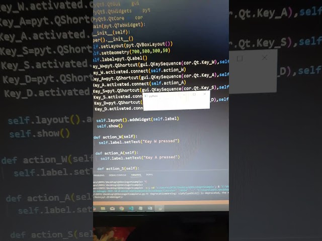 Python | 'PyQt5 - QShortcut' | CodeLearning