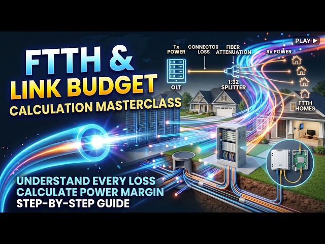 FTTH Link Budget Calculation Masterclass: Step-by-Step Guide