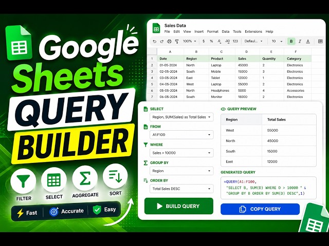 Free Online Google Sheets Query Builder