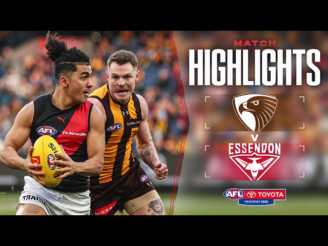 Hawthorn v Essendon Highlights | Round 20, 2026 | AFL