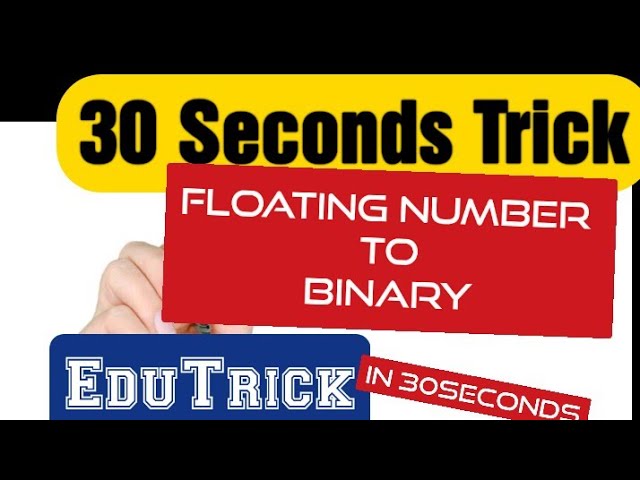 Floating point to Binary conversion #shorts #education