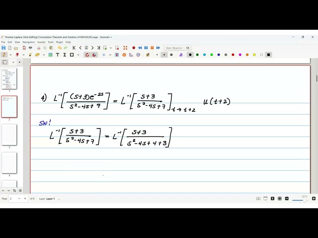 2nd shifting INV, Convolution Theorem and Solution of NHHOLDE