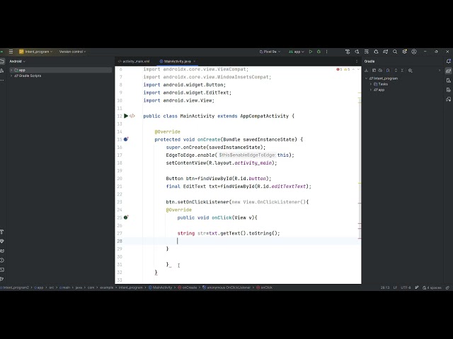 Android Intent Explained  | Complete Intent Program Demonstration | Android Studio