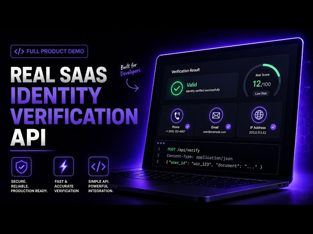 159. Build a SaaS Identity Verification API — Next.js + TypeScript + Twilio + Real Working Code
