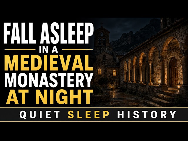 Fall Asleep in a Medieval Monastery at Night | Quiet Sleep History