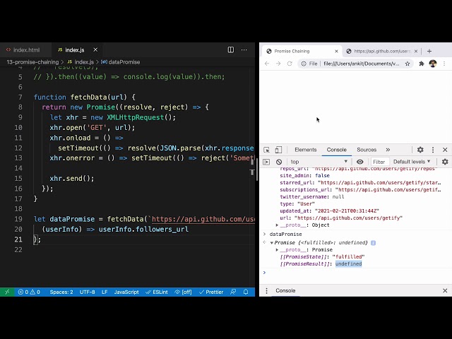 Understanding Promise Chaining in JavaScript
