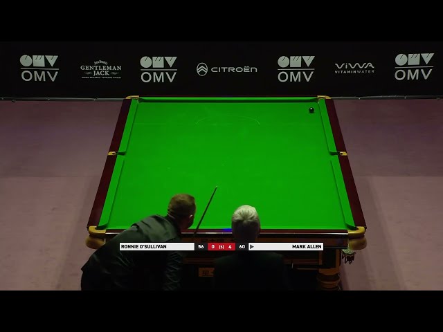 Insane exhibition 4-cushion pink by Mark Allen to secure a 5-0 victory against Ronnie O'Sullivan