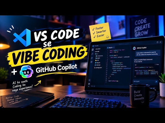 VS Code + GitHub Copilot = VIBE CODING 🤯 | Coding Ka Future?