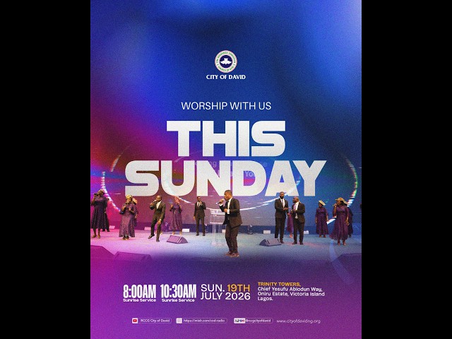 RCCG City of David Sunrise Service || 19th July 2026 || 8am WAT