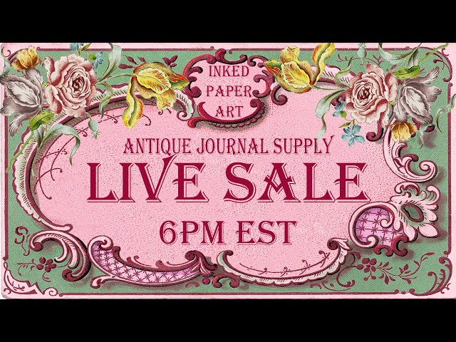 🔴LIVE SALE 🔥 Bundle Blowout – Sale Pricing TONIGHT ONLY French Junk Journal Supplies Ephemera Kits